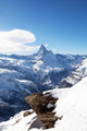 Winter Landscape with Matterhorm