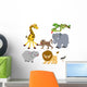 Safari Jungle Animals Wall Decal Sticker Set