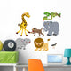 Safari Jungle Animals Wall Decal Sticker Set