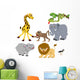 Safari Jungle Animals Wall Decal Sticker Set