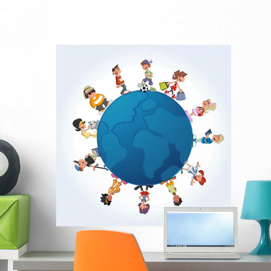 Connected World Children Wall Decal