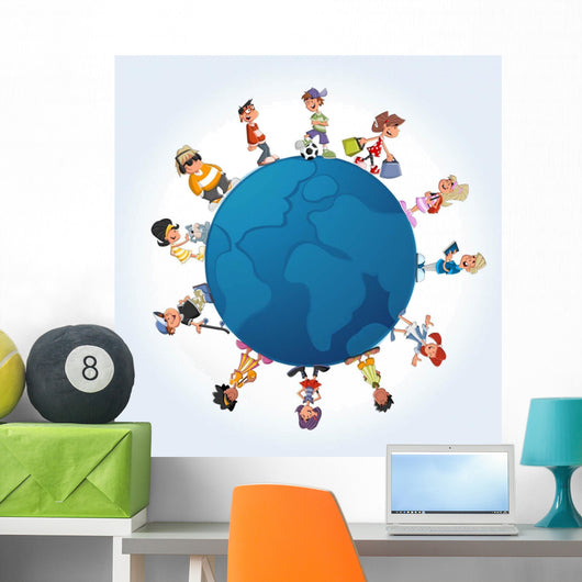 Connected World Children Wall Decal