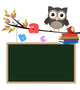 Owl Back to School Wall Decal