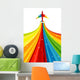 Traveling Rainbow Airplane Wall Decal
