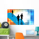Marathon Illustration Wall Mural