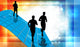 Marathon Illustration Wall Mural