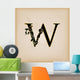 Vintage Initials Letter W