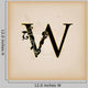 Vintage Initials Letter W