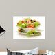 Vegetable Salad Bowl White Wall Decal