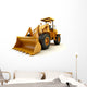 Front end loader isolated on white Wall Decal
