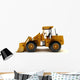 Front End Loader White Wall Decal
