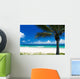 Palm Tree on a Tropical Beach Wall Mural
