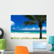Palm Tree on a Tropical Beach Wall Mural