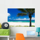 Palm Tree on a Tropical Beach Wall Mural