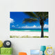 Palm Tree on a Tropical Beach Wall Mural