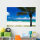 Palm Tree on a Tropical Beach Wall Mural