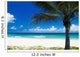Palm Tree on a Tropical Beach Wall Mural