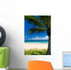 Palm tree on a tropical beach Wall Mural