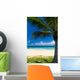 Palm tree on a tropical beach Wall Mural