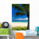 Palm tree on a tropical beach Wall Mural