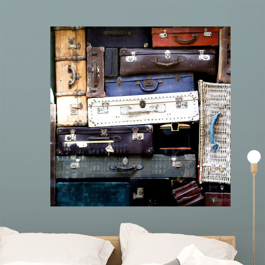 valigie vintage Wall Mural