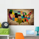 Multicolor Grunge Usa Map