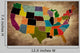 Multicolor Grunge Usa Map