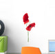 Red Poppy Wall Decal