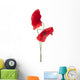 Red Poppy Wall Decal