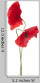 Red Poppy Wall Decal