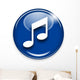 Button music Wall Decal