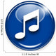 Button music Wall Decal