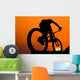 Mountain Biker Silhouette Wall Decal