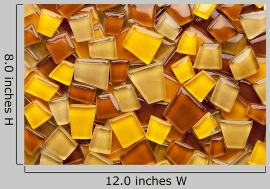 Amber Glass Mosaic Tiles Wall Mural