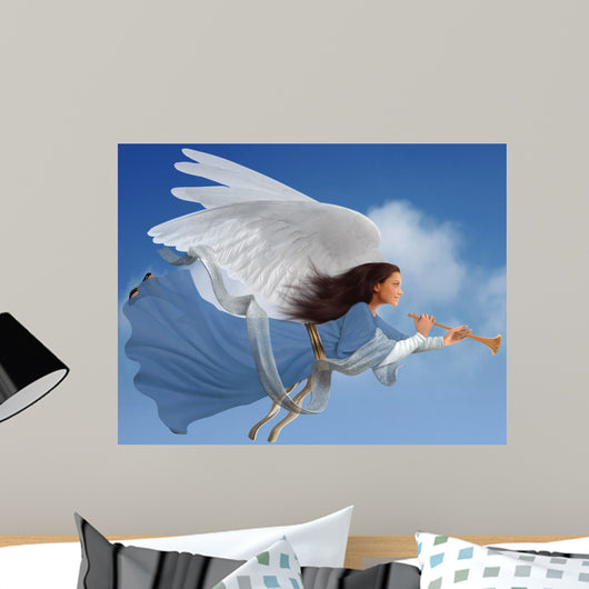 Angel White Wall Mural