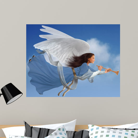 Angel White Wall Mural