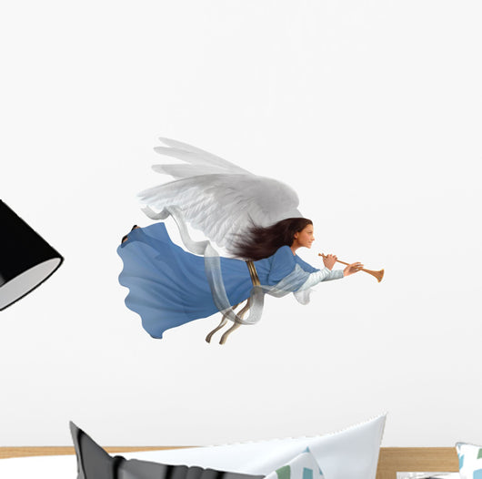Angel on white Wall Decal