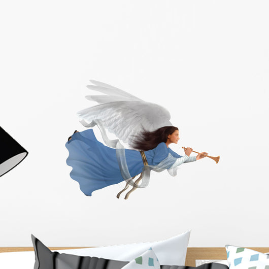 Angel on white Wall Decal