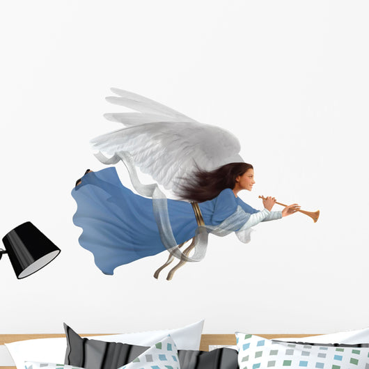 Angel on white Wall Decal