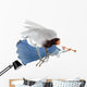 Angel on white Wall Decal