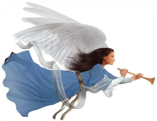 Angel on white Wall Decal