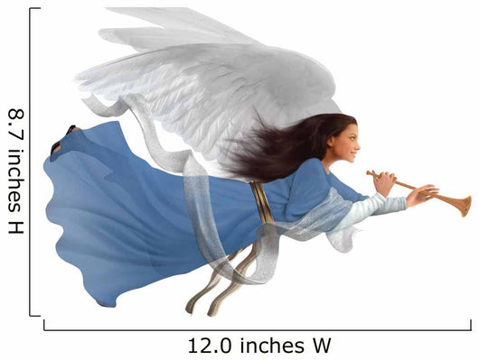 Angel on white Wall Decal