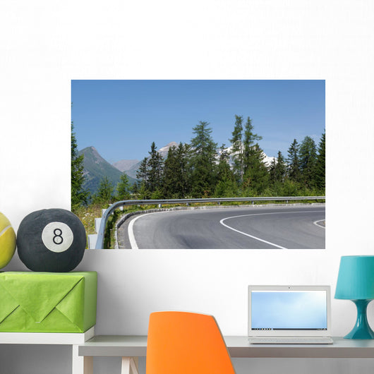 Winding Mountain Road Wall Mural