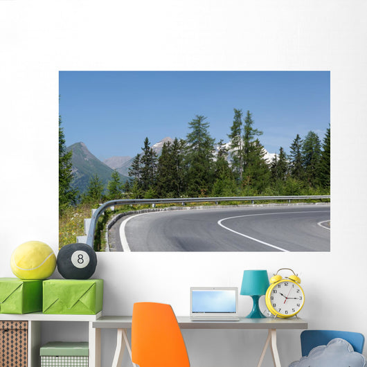 Winding Mountain Road Wall Mural