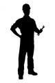 Silhouette Confident and Smiling