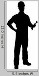Silhouette Confident and Smiling