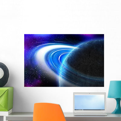 Abstract Space Lights shown on a wall