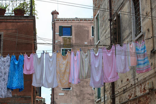 Clothes Hanging Wall Mural