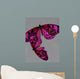 Pink Butterfly Still Life Wall Mural