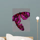 Pink Butterfly Still Life Wall Mural